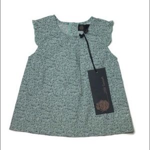 Little cocoon dress 24 months green floral